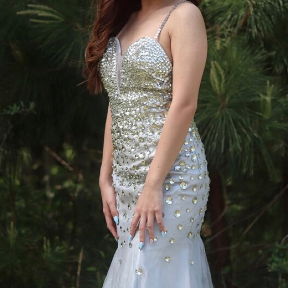 Mac Duggal Strapless Prom Dress